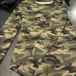 No Boundaries Camouflage Long Sleeve Top